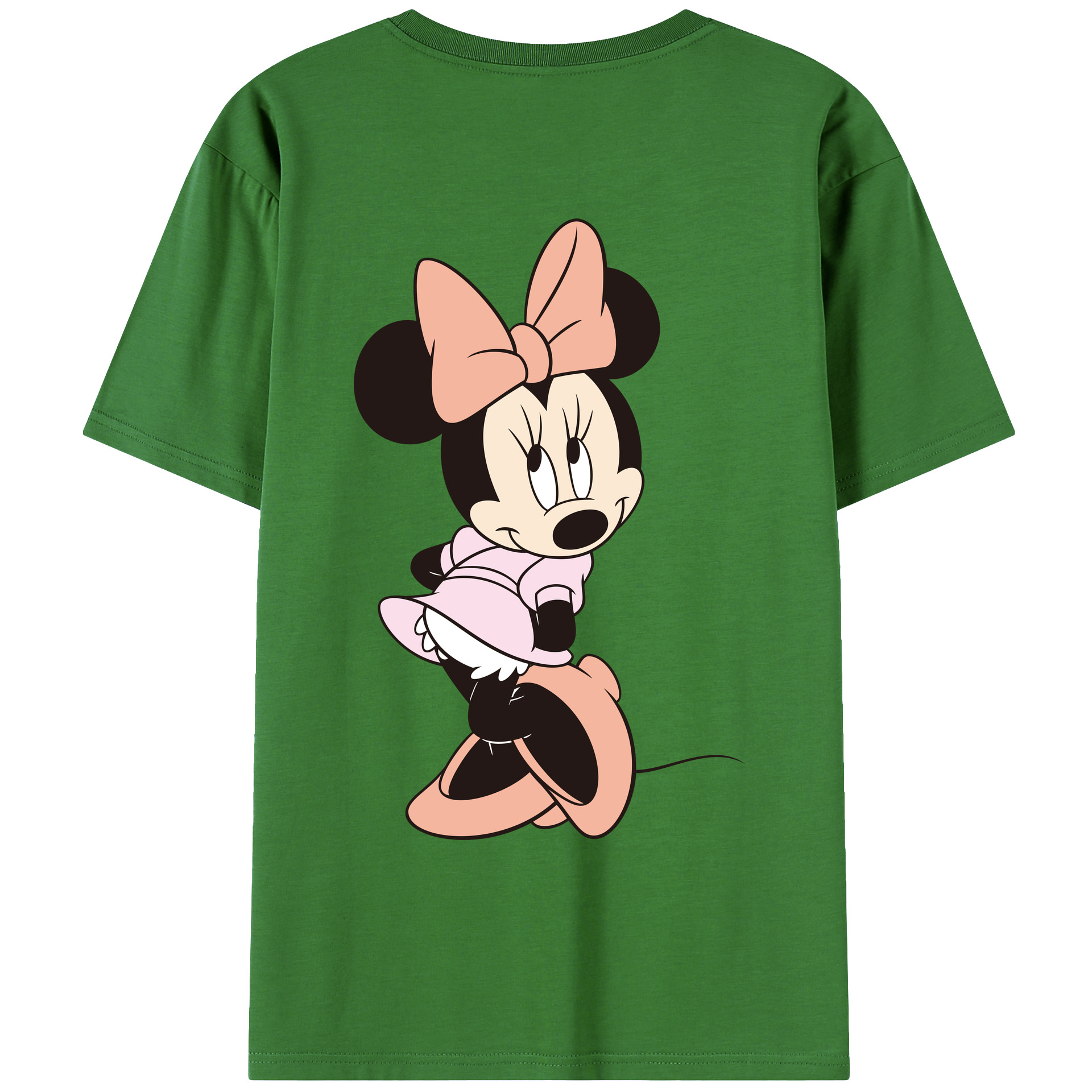 （画像用） ミッキーマウス Mickey Mouse レディース半袖Tシャツ(バックプリント)